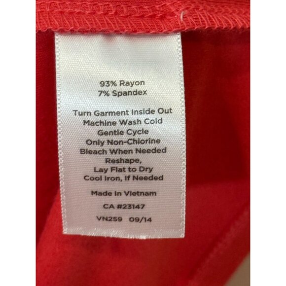 Talbots Women Petite Coral Cap Sleeve Basic Top NWT Size 1XP Double Layer Front - Picture 5 of 6